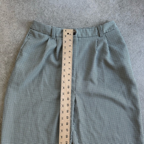 Topshop baggy houndstooth women’s “men’swear” pleated trousers SZ 8 pockets - Picture 11 of 16
